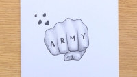 army drawing bts