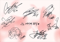 autograph of bts