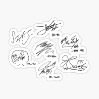 autograph of bts