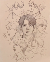 bts all members sketch