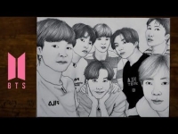 bts all members sketch