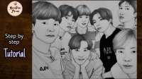 bts all members sketch