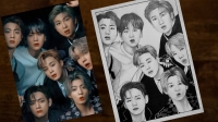 bts all members sketch