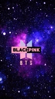 bts and blackpink logo wallpaper