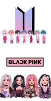 bts and blackpink logo wallpaper