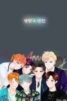 bts anime wallpaper hd