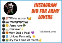 bts army bio for instagram