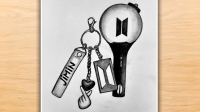 bts army bomb drawing