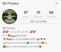 bts army instagram bio