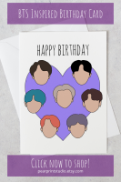 bts birthday card