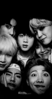 bts black and white group photo