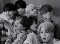 bts black and white group photo