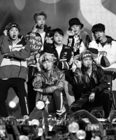 bts black and white group photo