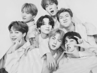 bts black and white group photo