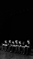 bts black and white wallpaper