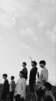 bts black and white wallpaper