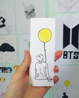 bts bookmarks handmade