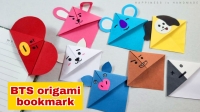 bts bookmarks handmade