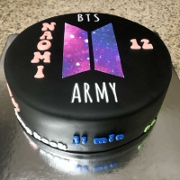 bts cake design new logo