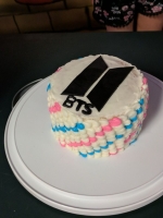 bts cake design new logo