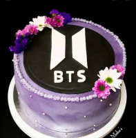 bts cake design new logo