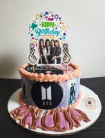 bts cake design new logo