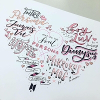 bts calligraphy