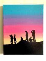 bts canvas painting