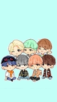 bts cartoon wallpaper hd