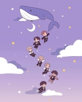 bts cartoon wallpaper