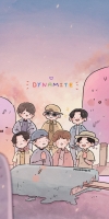 bts cartoon wallpaper