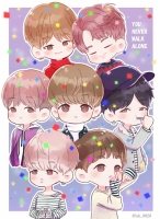 bts cute cartoon wallpaper