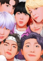 bts cute cartoon wallpaper