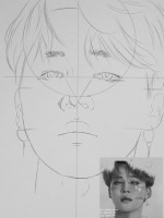 bts drawing easy step by step