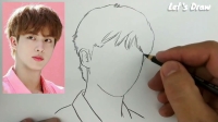 bts drawing easy step by step