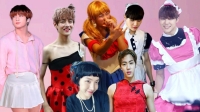 bts dressed as girls