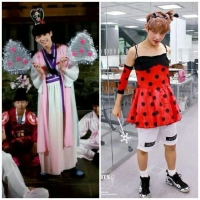 bts dressed as girls