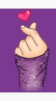 bts finger heart wallpaper