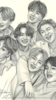 bts group drawing