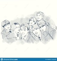 bts group sketch