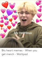 bts heart meme