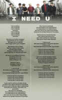 bts i need u lyrics