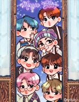 bts in cartoon