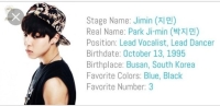 bts jimin real phone number