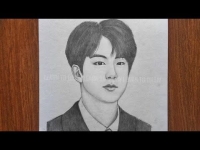 bts jin drawing