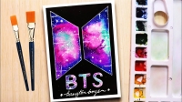 bts logo painting