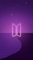 bts logo purple