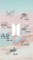 bts members autograph