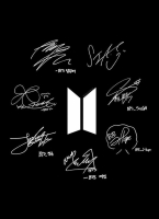 bts members autograph