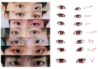 bts members eyes